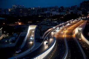 Qalaba Meydani multi- level tunnelled road junction