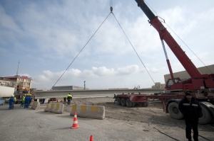 Tunelled road junction at the intersection of Ziya Bunyadov Avenue and Boyukshor street