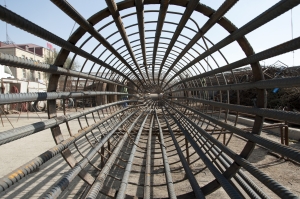 Tunelled road junction at the intersection of Ziya Bunyadov Avenue and Boyukshor street